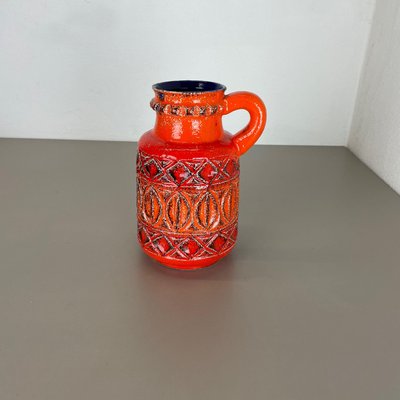German Colorful Fat Lava Pottery Vase from Bay Ceramics, 1970s for