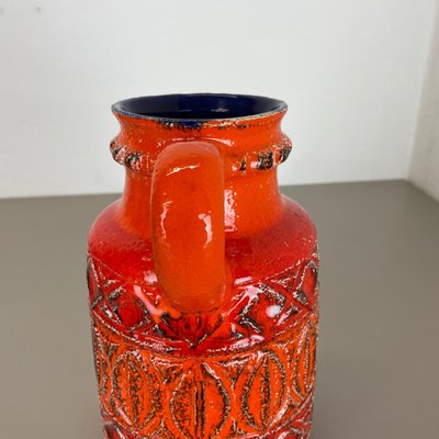 German Colorful Fat Lava Pottery Vase from Bay Ceramics, 1970s for