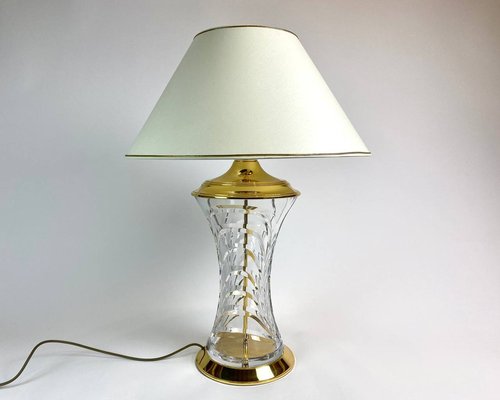 Mid Century Crystal Table Lamp from Nachtmann 1970s for sale at