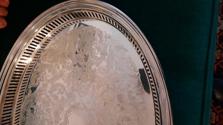 Fleuron Tray from Christofle for sale at Pamono