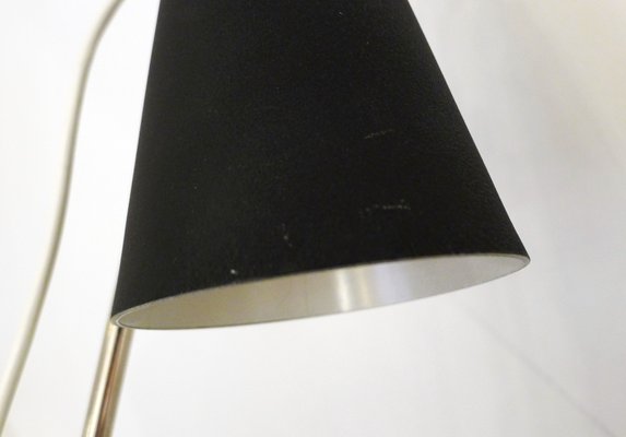 Small Mid Century Adjustable Table Lamp, Small Black Table Lamp Shade