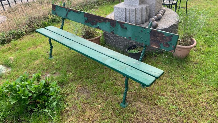 Cast Iron Garden Bench For At Pamono, Garden Benches Wood And Cast Iron
