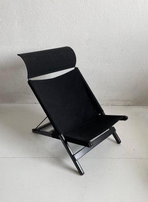Postmodern Hestra Folding Lounge Chair by Tord Bjorklund for Ikea Sweden 1990s for sale at Pamono