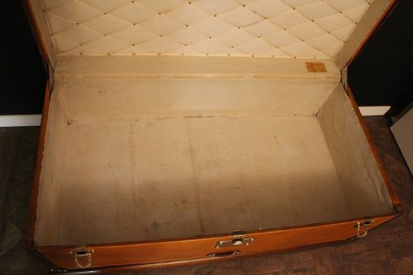 Baúl de viaje naranja de Louis Vuitton en venta en Pamono