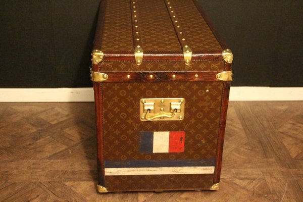 Louis Vuitton Steamer Trunk Wardrobe Trunk Chest France, circa