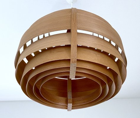 Danish Modern Plywood Pendant Light by 