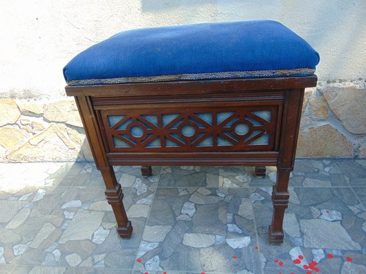 Pre War Stool with a Storage Compartment