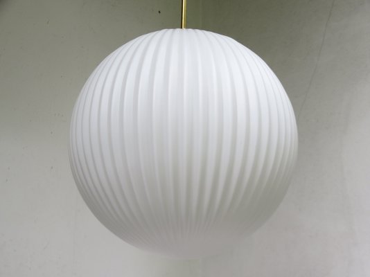 Large Brass Ceiling Lamp With Pleated, Hikari Multicoloured Round Glass Table Lamp Small