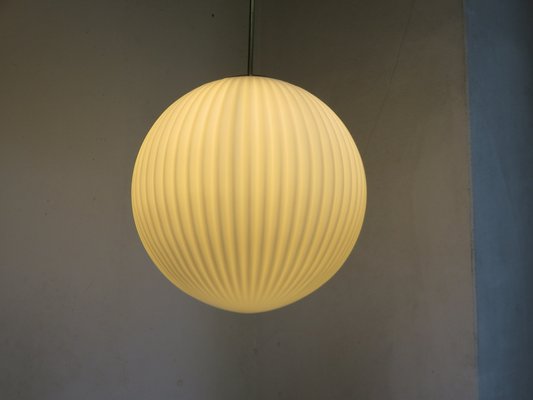 Large Brass Ceiling Lamp With Pleated, Hikari Multicoloured Round Glass Table Lamp Small