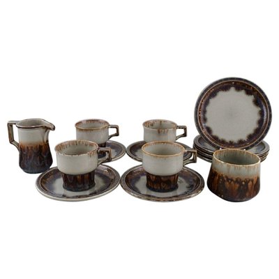 Glazed Stoneware Coffee Service Mexico by Bing & Grøndahl, Set of