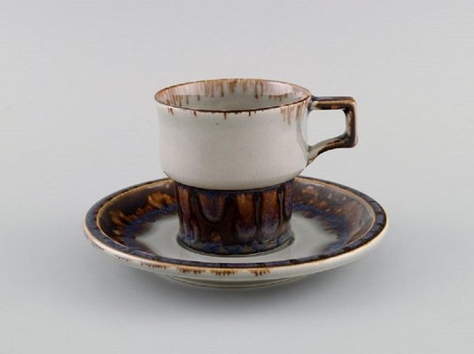 Glazed Stoneware Coffee Service Mexico by Bing & Grøndahl, Set of