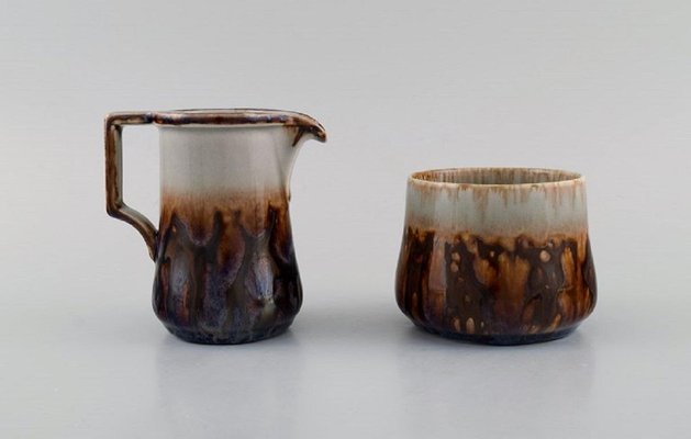 Glazed Stoneware Coffee Service Mexico by Bing & Grøndahl, Set of