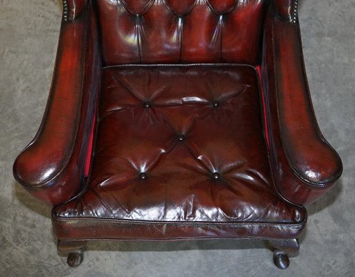 Fauteuil d'occasion Cuir Bordeaux