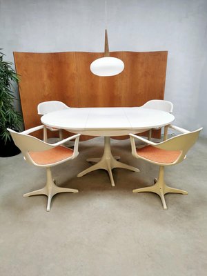Space Age Dining Set by Konrad Sch fer for Interl bke Set of 5