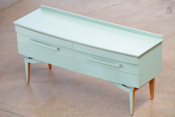 Scandinavian Light Blue Teak Sideboards 1960s