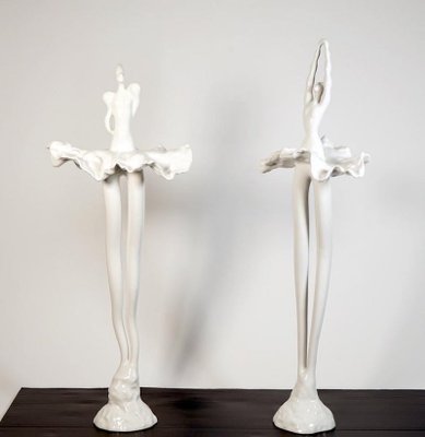 Ceramic Maria A and Maria B Sculptures by Bertozzi Cason for