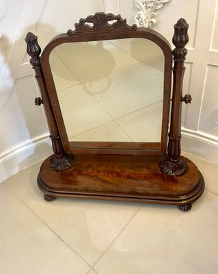Antique Victorian Mahogany Dressing Mirror for sale at Pamono