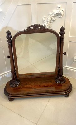 Antique mahogany dresser with tilt mirror outlet