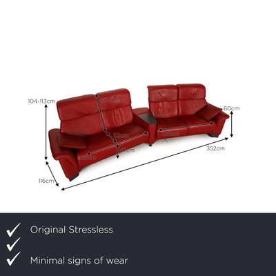 3 Seater Dark Red Paradise Leather Sofa, 3 Seater Leather Sofa Size