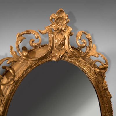 Antique Swivel Gilt Gesso Mirror, 1800s for sale at Pamono