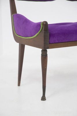 Vintage velvet loveseat deals
