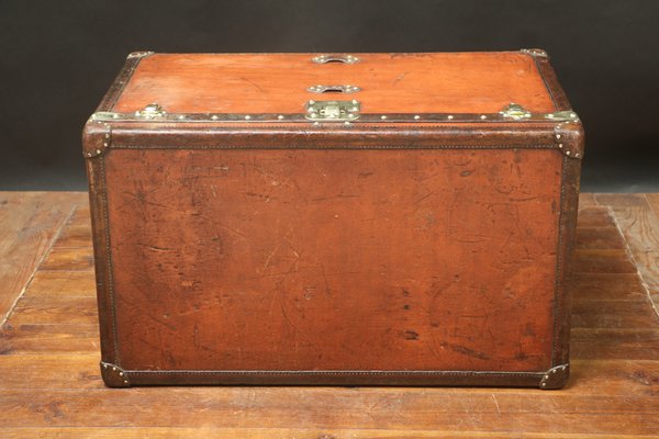 Cabin Trunk in Orange from Louis Vuitton, 1930s for sale at Pamono