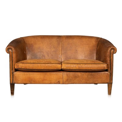 Two seater leather couch for sale deals