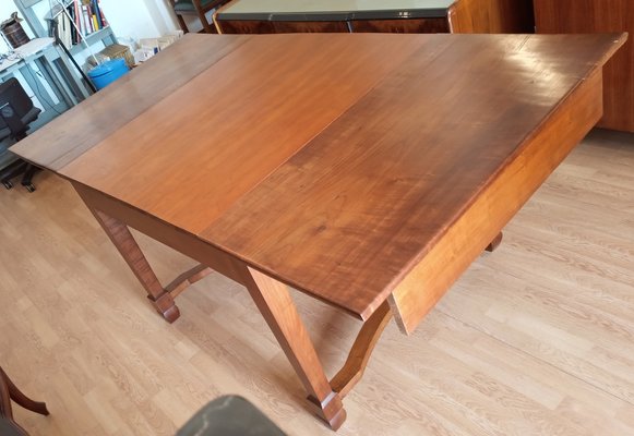 Cherry trestle table online