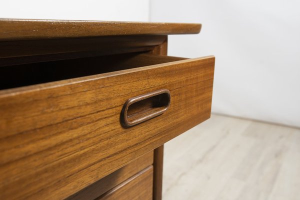 Mid-Century Teak Desk by Svend Åge Madsen for H.P. Hansen, 1960s