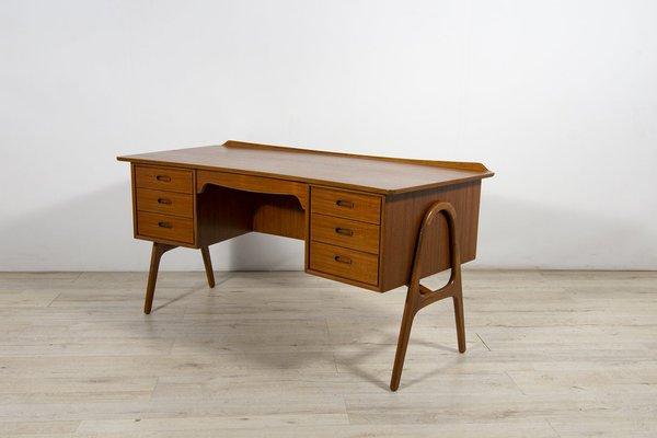 Teak desk mid century outlet