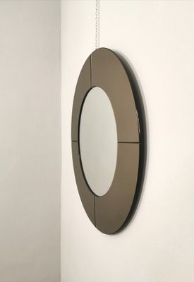 Miroir Mural en Verre Miroit Italie 1970s en vente sur Pamono