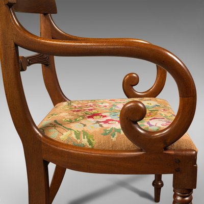 Scroll arm chair sale