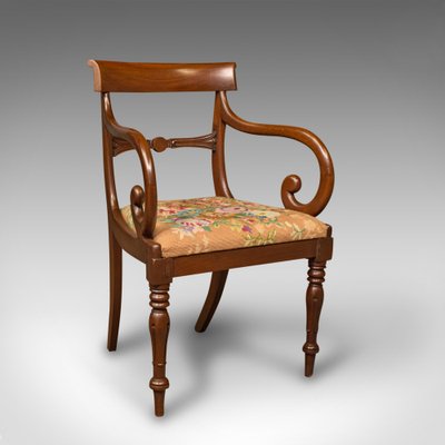 Scroll arm chair hot sale