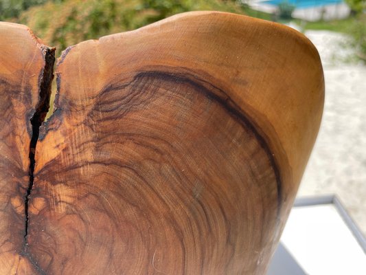 Bol Artisanal Croate En Bois D'olivier - Sculpté à La Main - Déco Vintage