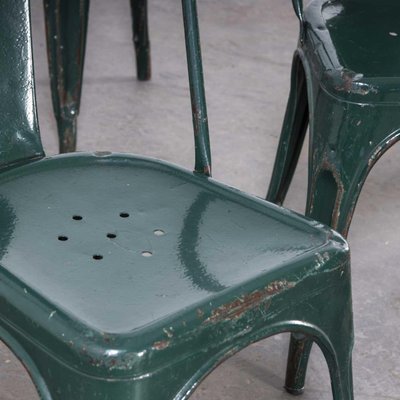 Model A Dining Outdoor Chairs from Tolix, 1950s, Set of 6 for sale