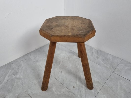Primitive Wooden Stool 1950s for sale at Pamono