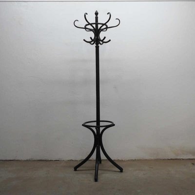 Vintage Standing Coat Rack From Thonet, Old Fashioned Wooden Coat Stand