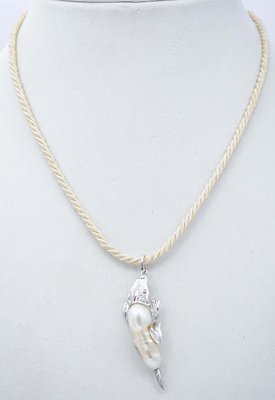 14 Karat Gold Crocodile Pendant 