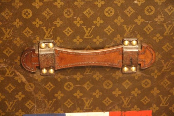 Louis Vuitton Dark Red Leather Capucine Initiales Belt 90CM Louis