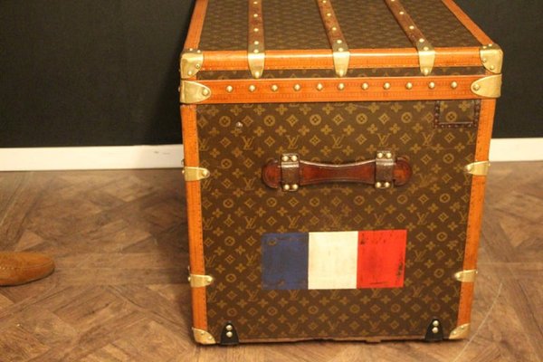 LOUIS VUITTON Antique Monogram Damier Wardrobe Steamer Trunk chest purse  bag LV