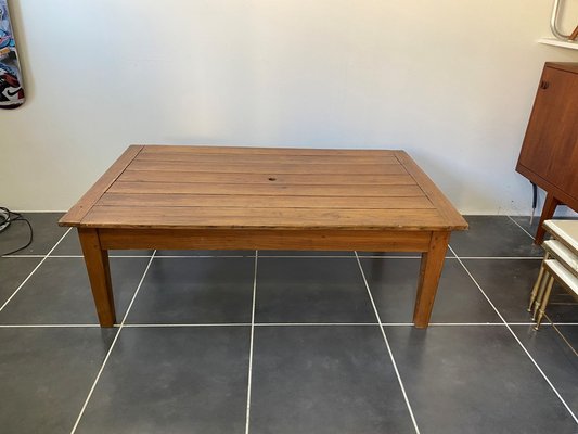 Solid Wood Table With 1 Drawer 