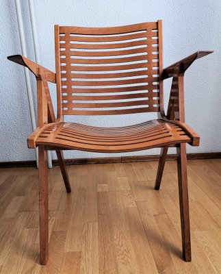 Vintage Yugoslavian Industrial Rex 120 Lounge Chair by Niko Kralj