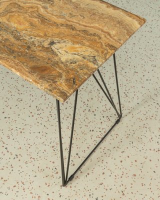Wood and sale marble desk