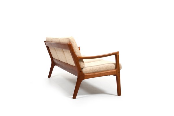 Divano Senator a tre posti in teak di Ole Wanscher per France