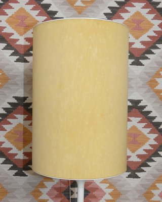 Floor Lamp With White Beige Tulip Foot, Cream Drum Lampshade For Floor Lamp Philippines