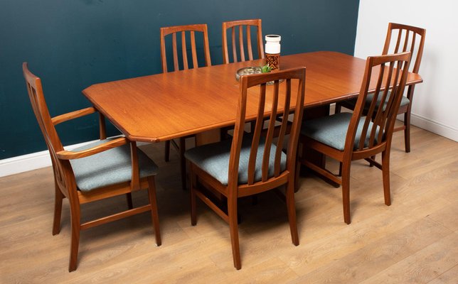 Vintage Teak Dining Table Chairs From, Vintage Dining Room Tables And Chairs