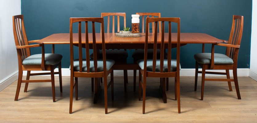 Vintage Teak Dining Table Chairs From, Vintage Dining Room Tables And Chairs