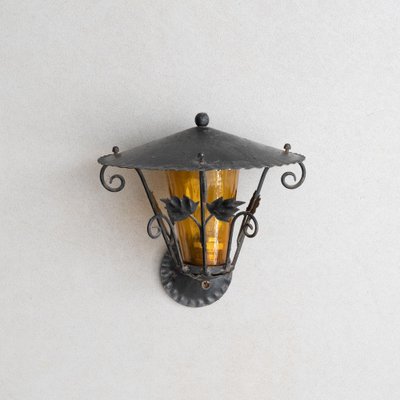 Early 20th Century Outdoor Wall Lamp, Mexican Wall Light Fixtures
