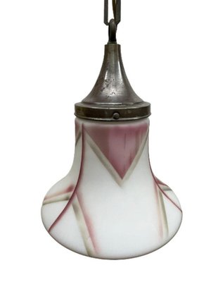 Art deco milk online glass pendant light