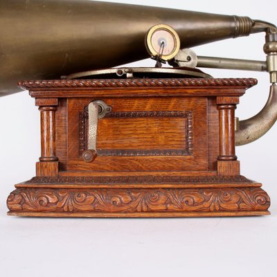 Vintage antike Messing Grammophon Grammophon ~ Sammler Zimmer Büro dekorative 